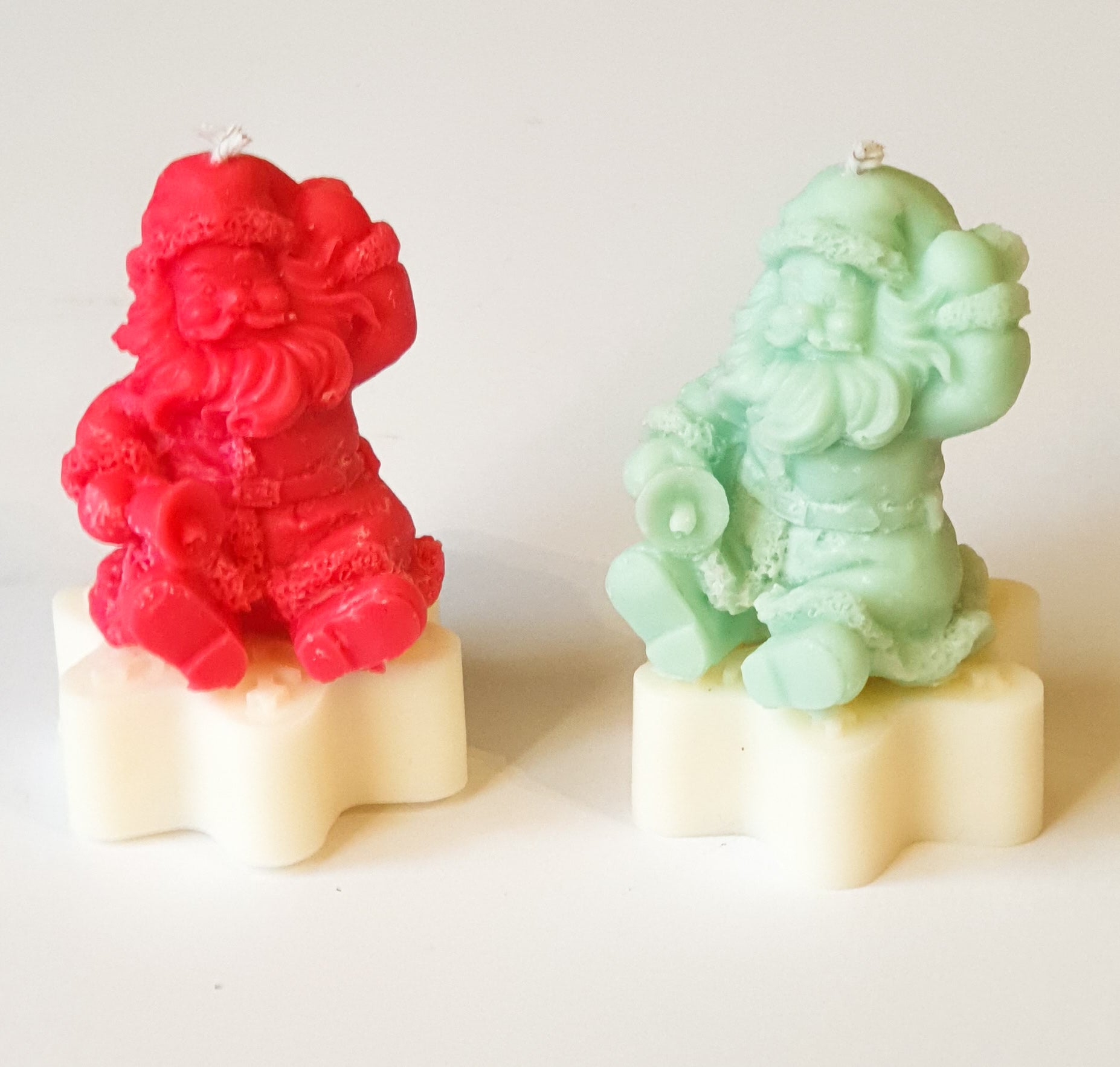 Jolly Santa Candle