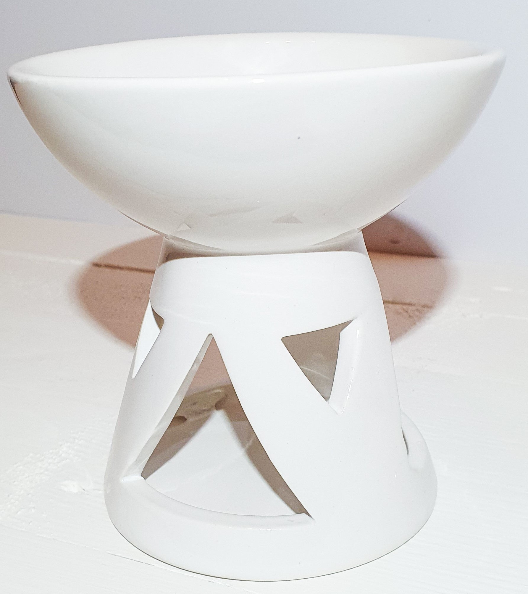 White Deep Bowl Burner